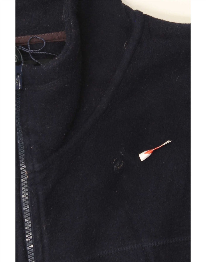 James Pringle Herre Fleece Gilet UK 38 Medium Navy Blue Polyester