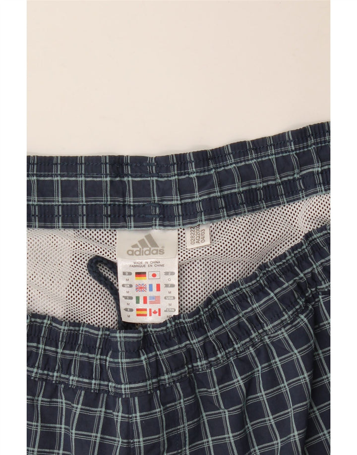 Adidas Badeshorts til mænd Medium Marineblå Ternet polyamid