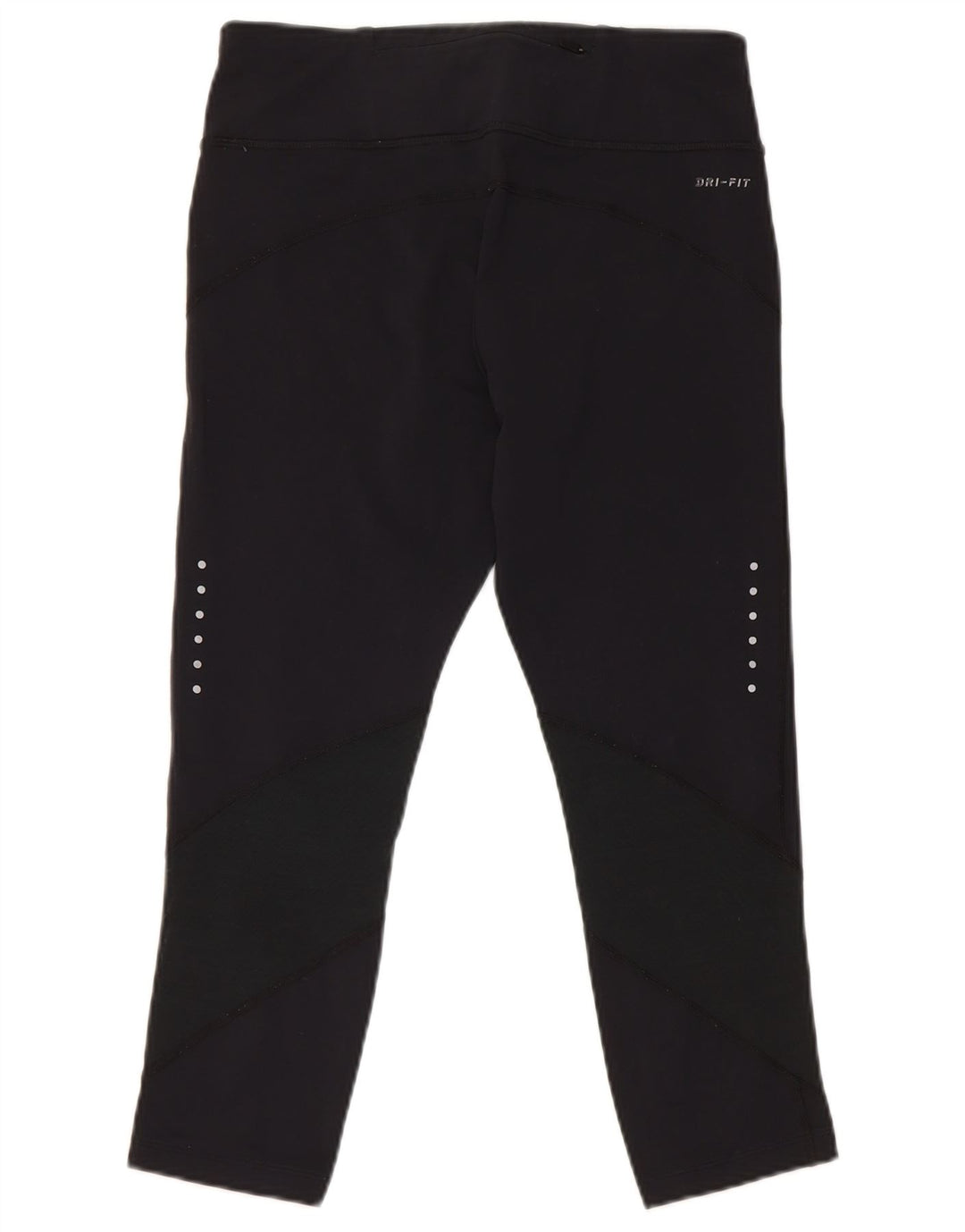 Nike Dame Dri Fit Capri Leggings UK 12 Medium Sort Nylon