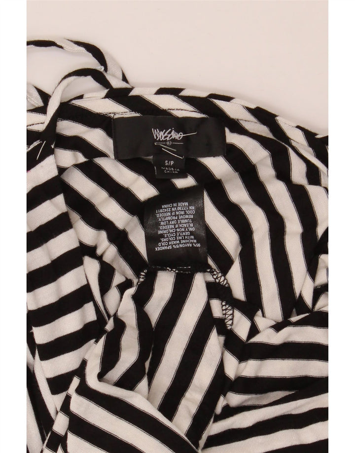 MOSSIMO Womens Sleeveless Maxi Dress UK 8 Small Black Striped Spandex Vintage Mossimo and Second-Hand Mossimo from Messina Hembry 