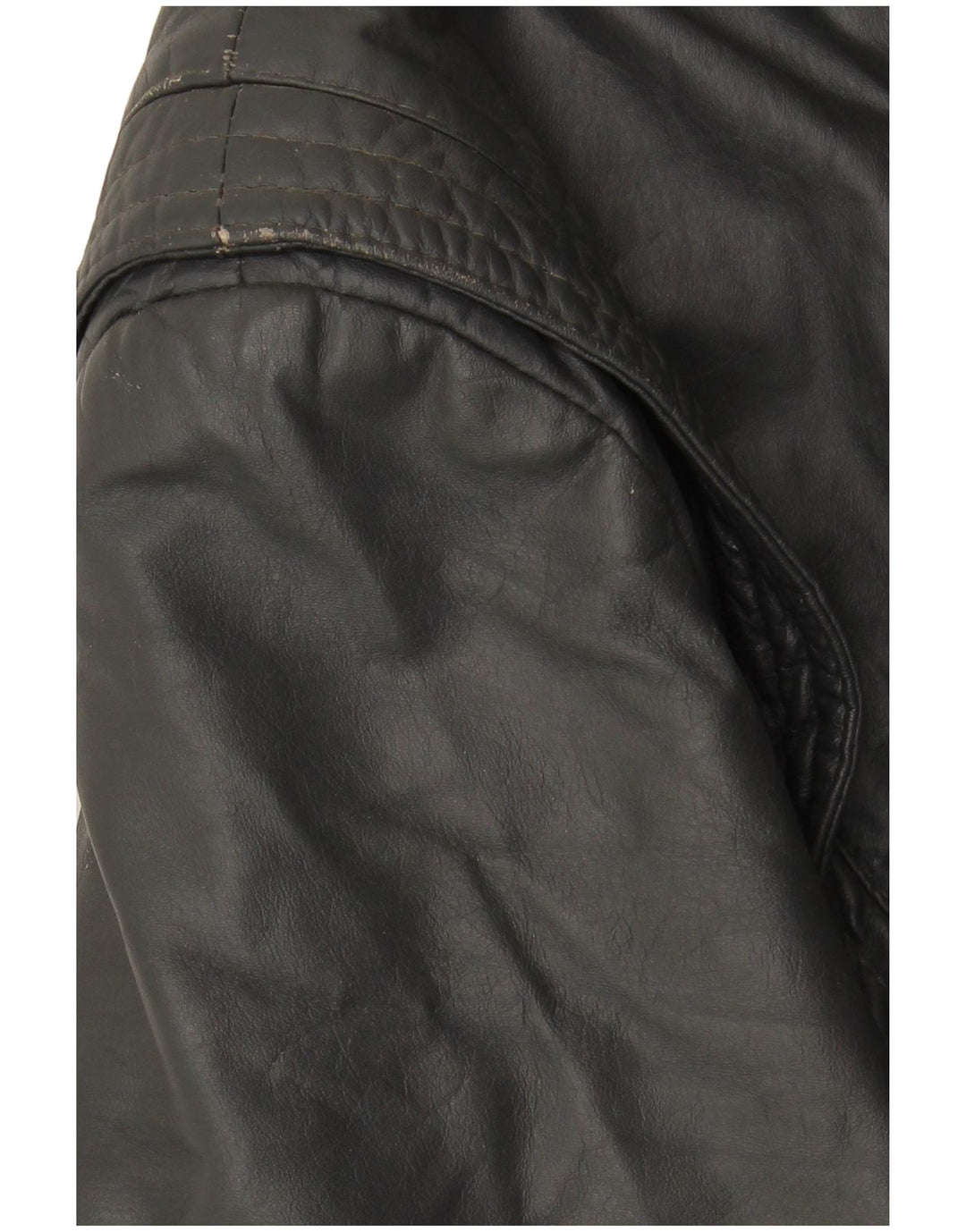 VINTAGE Læderjakke til mænd UK 40 Stort gråt læder