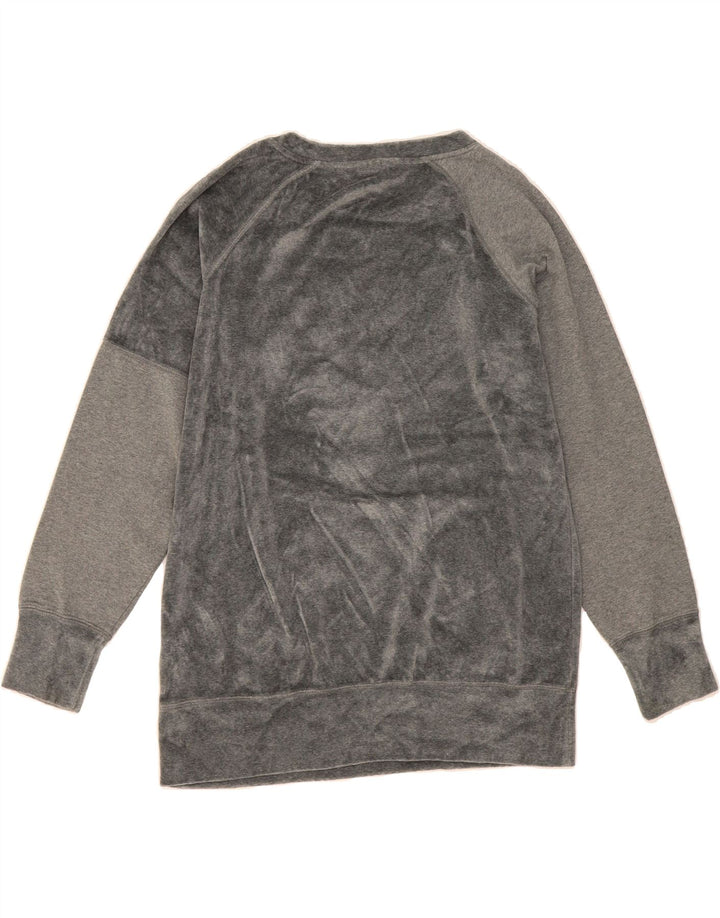 CHAMPION Womens Graphic Sweatshirt Jumper UK 16 Large Grey Cotton Vintage Champion and Second-Hand Champion from Messina Hembry 