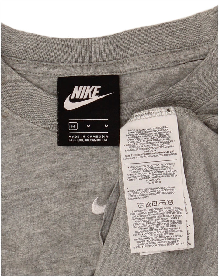 NIKE T-shirt top mellem grå bomuld til mænd