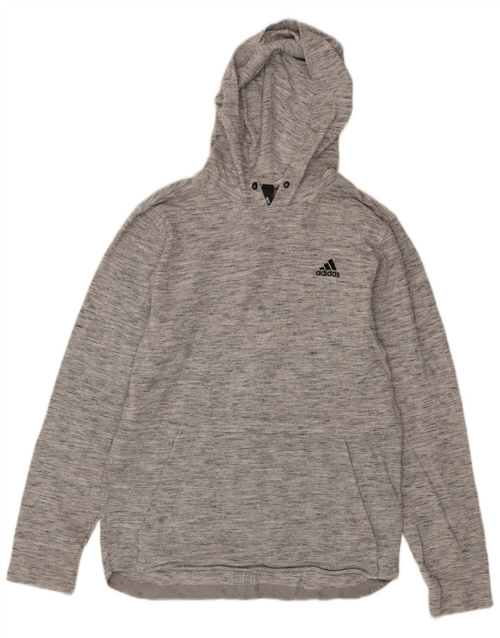 Adidas Herre hættetrøje Langærmet lille grå flækket
