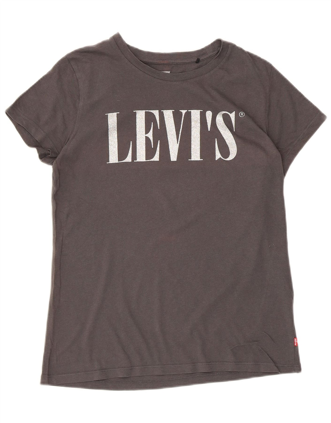 Levi's Grafisk T-shirt top til kvinder UK 6 XS Grå