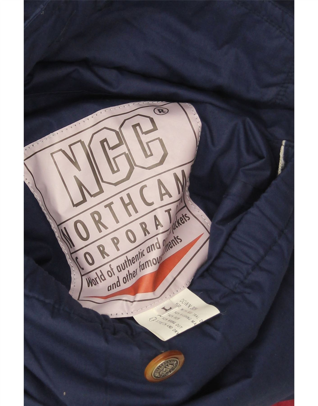 Vintage Herre Oversized Vendbar Polstret Jakke UK 40 Large Red