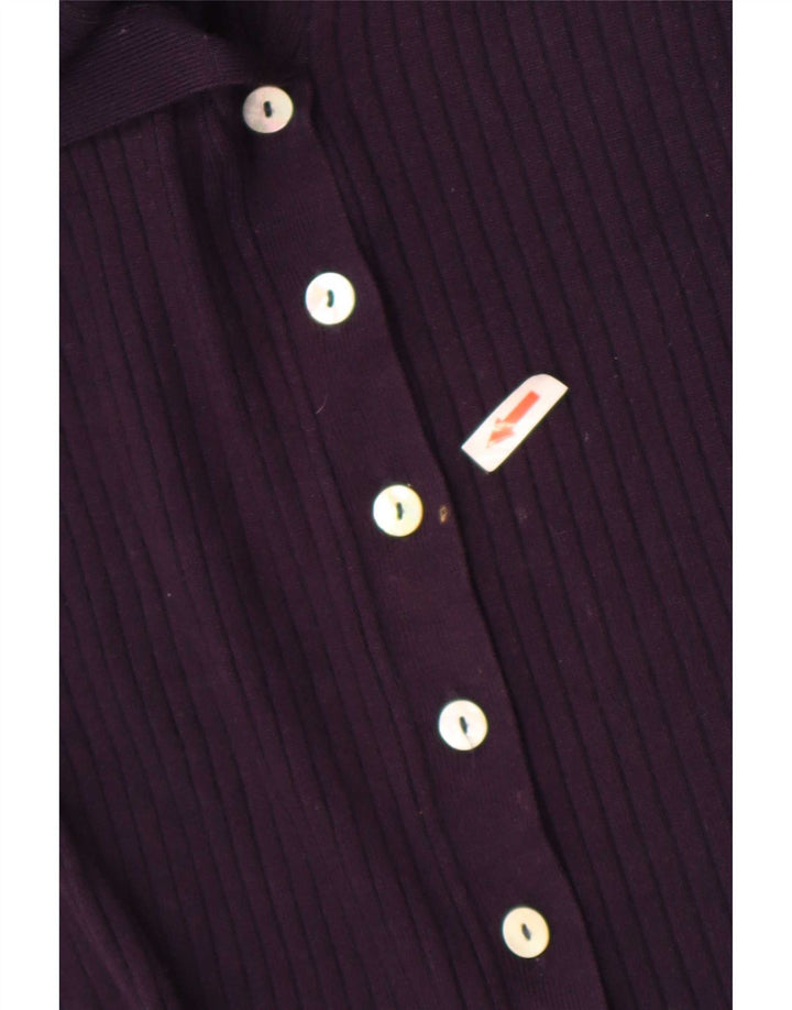Zara Dame Cardigan Sweater UK 12 Medium Purple