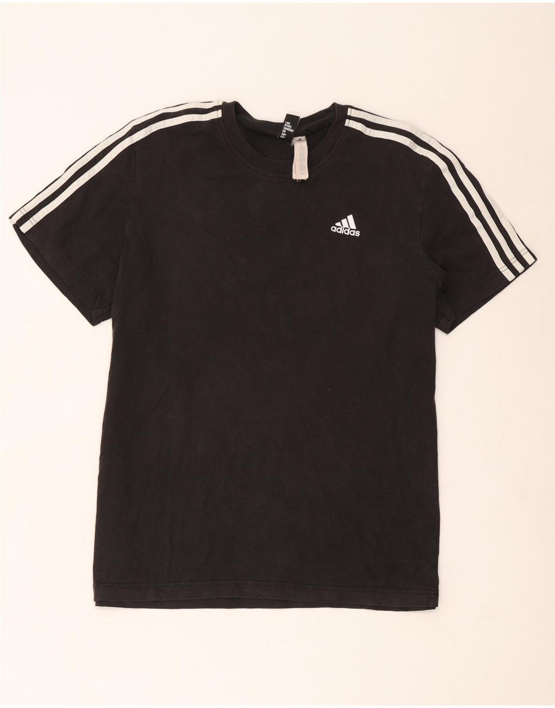 Adidas Herre T-Shirt Top XL Sort Bomuld
