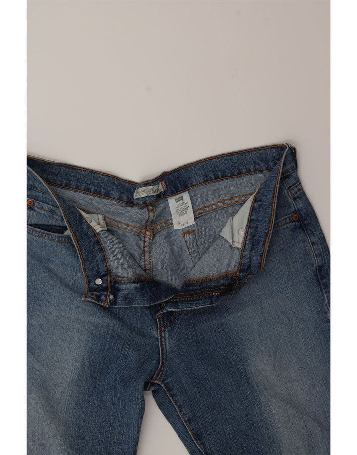LEVI'S Womens 505 Straight Jeans US 12 Large W30 L27 Blue Cotton Vintage Levi's and Second-Hand Levi's from Messina Hembry 