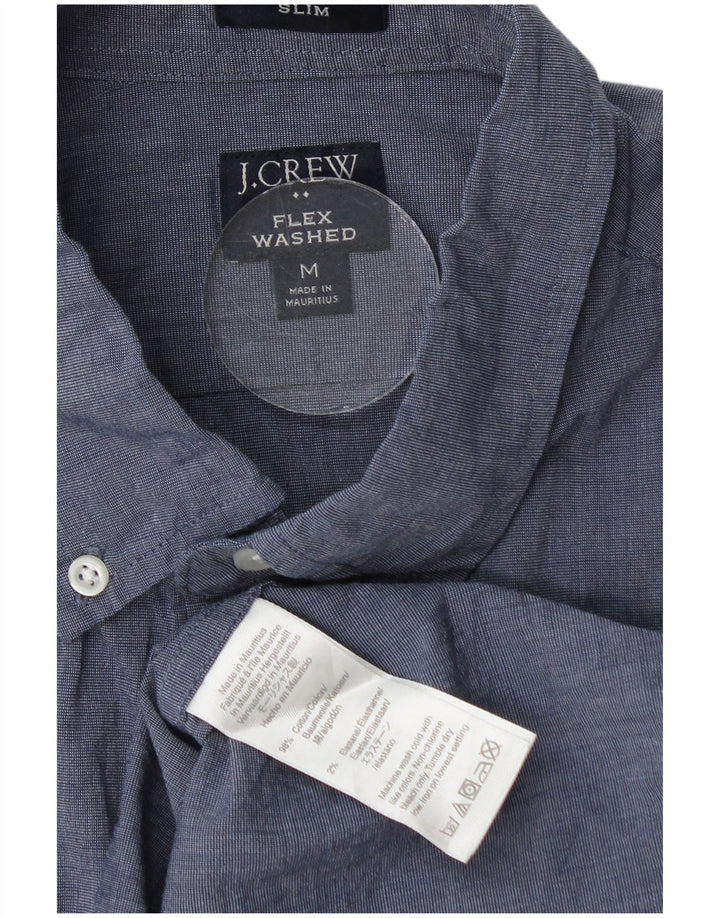 J. CREW Herre Slim Fit skjorte Medium marineblå bomuld