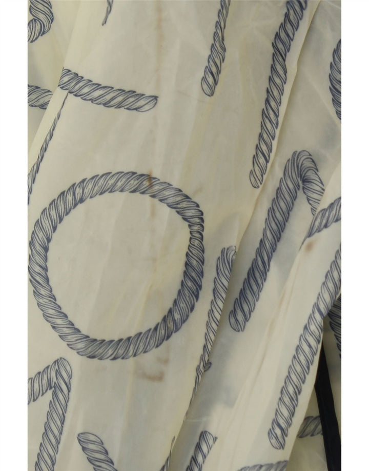 Tommy Hilfiger Graphic Raincoat til kvinder UK 10 Small Off White Polyurethane