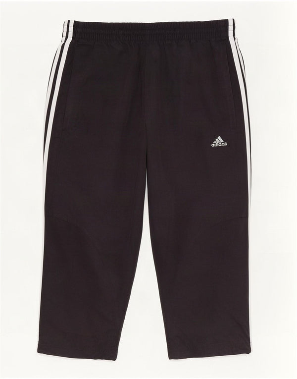 Adidas Dame Capri Træningsdragt Bukser UK 10 Small Black Polyester