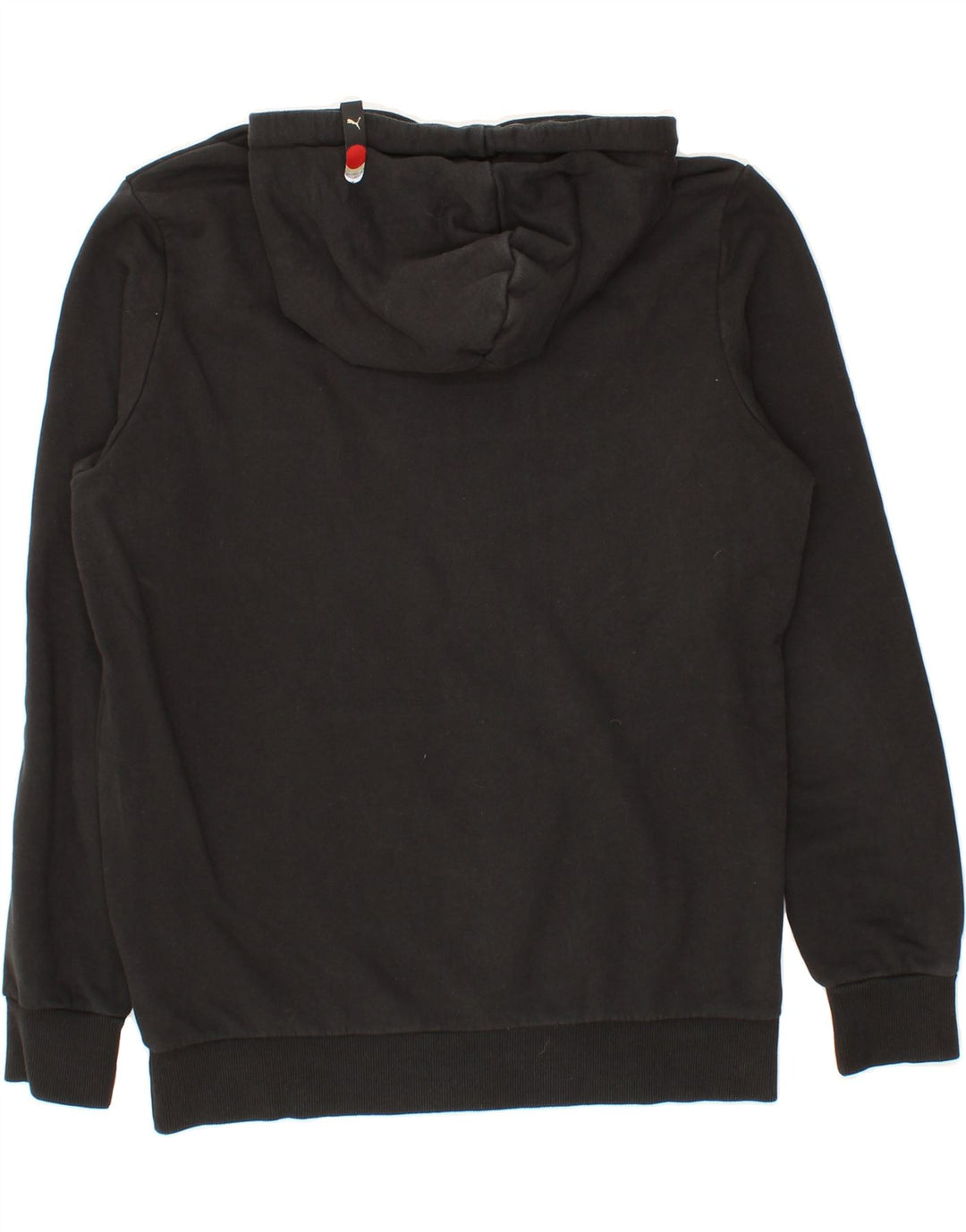 PUMA Mens Graphic Hoodie Jumper Medium Black Cotton Vintage Puma and Second-Hand Puma from Messina Hembry 