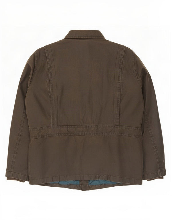 White Stuff Herre vokset bomuldsjakke UK 40 Large Khaki