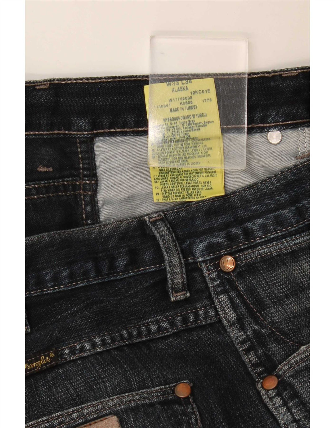 Wrangler Herre Alaska Bootcut Jeans W33 L31 Marineblå Bomuld