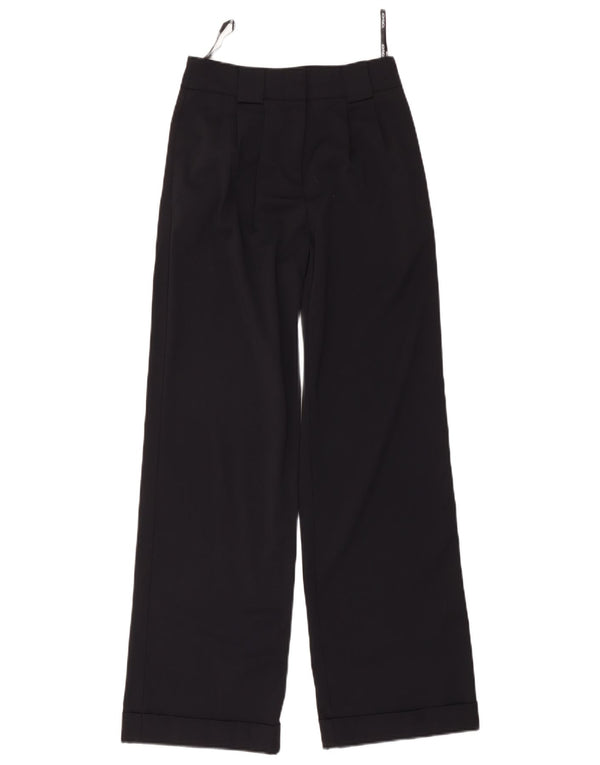 Topshop Dame Højtaljede jakkesætsbukser UK 6 XS W28 L30 Marineblå