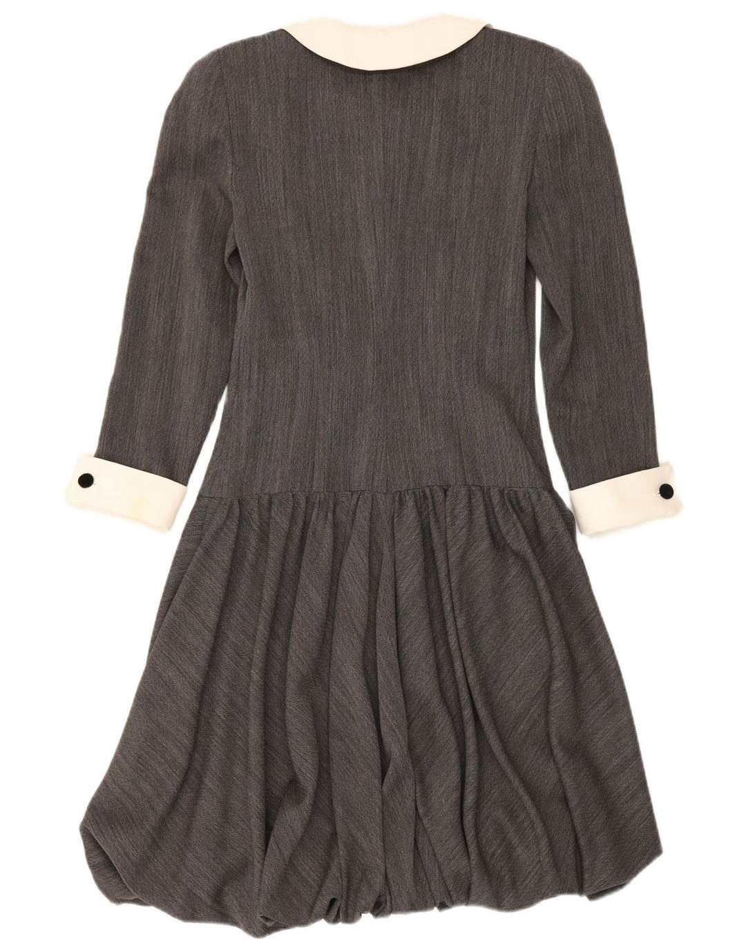 Cristina De Braud Dame Bubble Dress IT 40 Lille Grå Colourblock