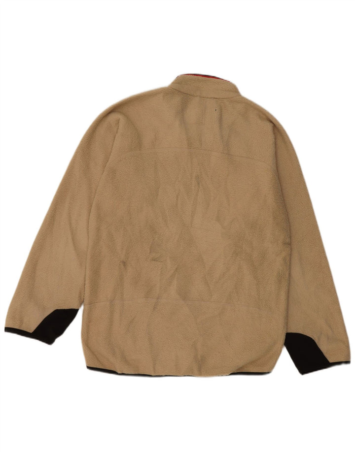 FILA Fleecejakke til mænd UK 36 Small Beige Colourblock Polyester