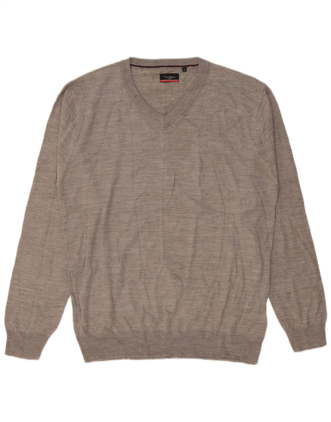 Pierre Cardin Herre V-hals sweater Stor Grå Akryl