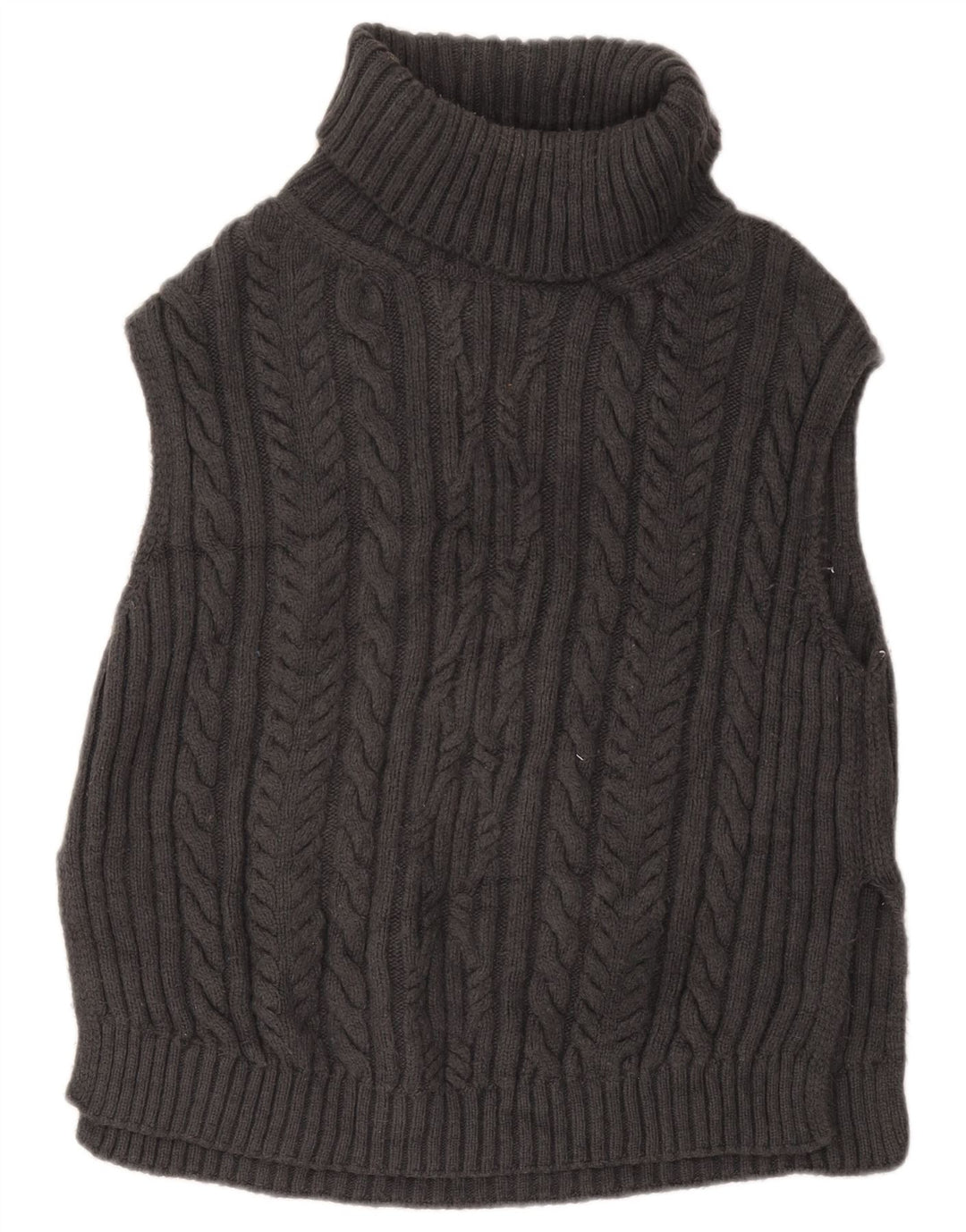 Marks & Spencer Dame Oversized Vest Tank Top UK 10 Small Grå Akryl