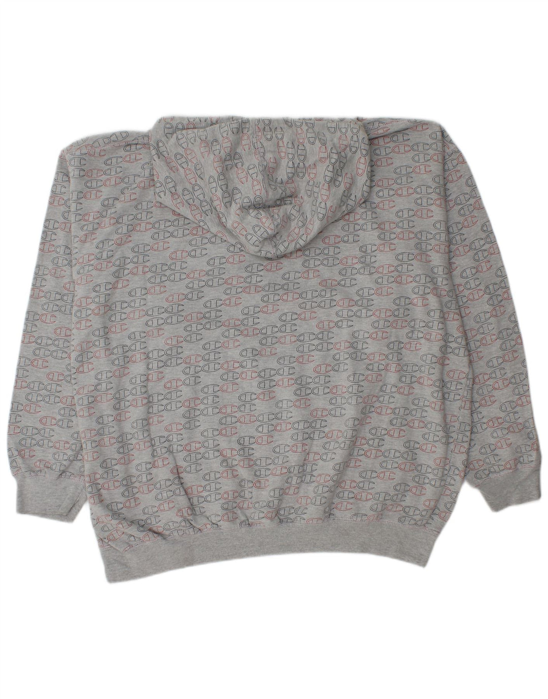 Champion Herre grafisk hættetrøje Jumper 2XL Grå bomuld