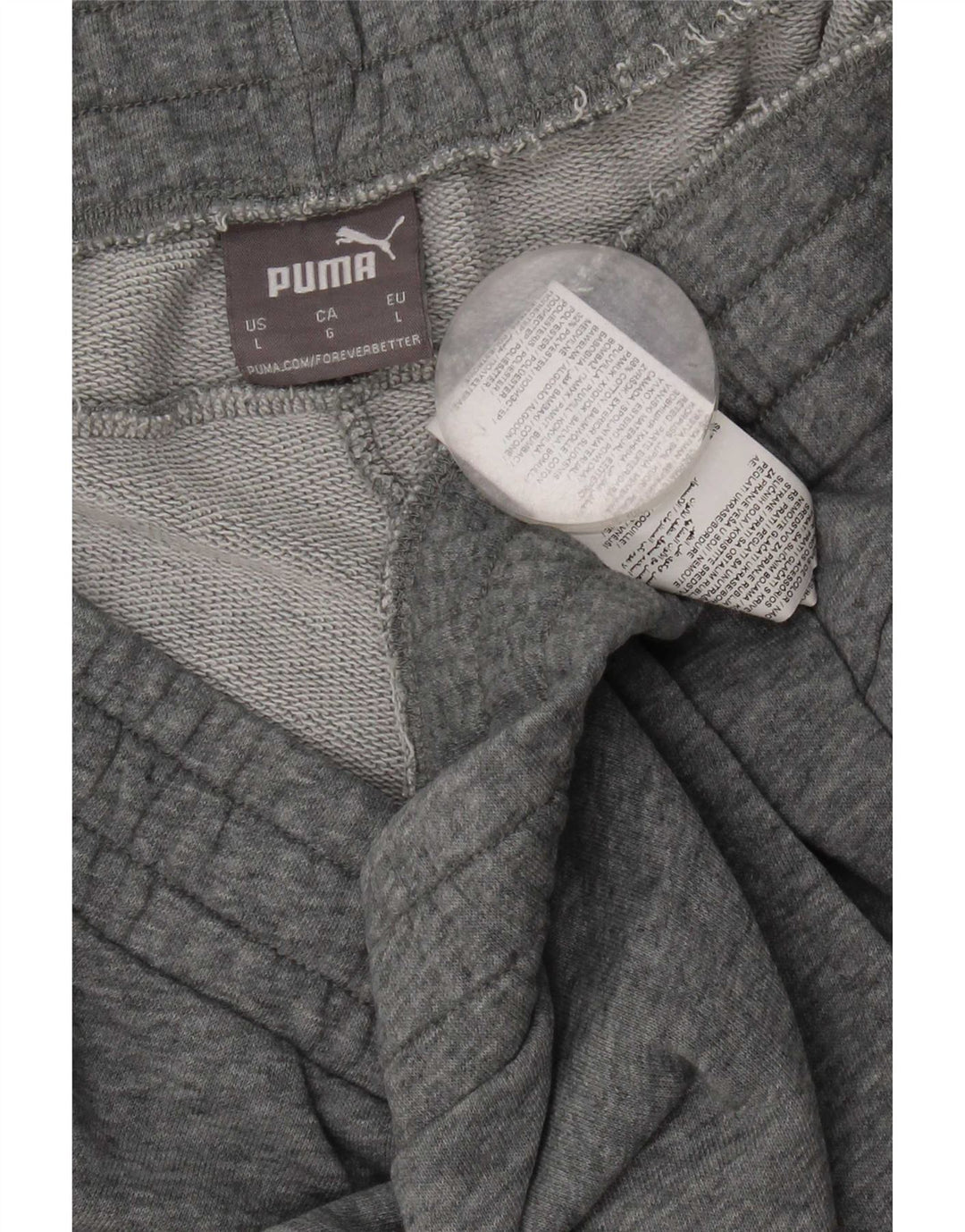 Puma Sportshorts til mænd, store grå flækkede bomuld