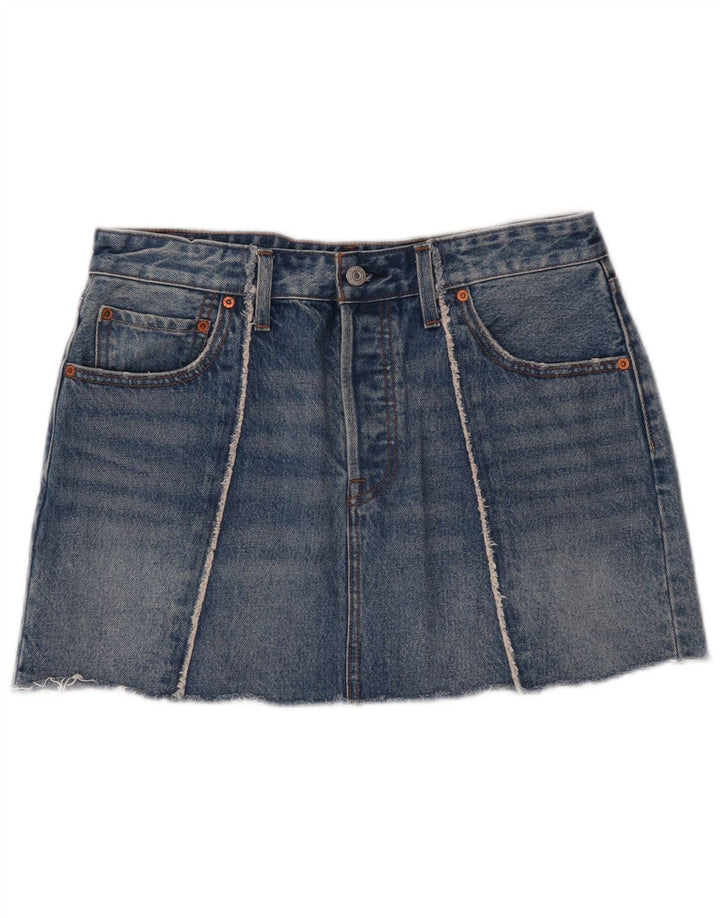 Levi's Dame Mini Denim Nederdel W30 Medium Blue Bomuld
