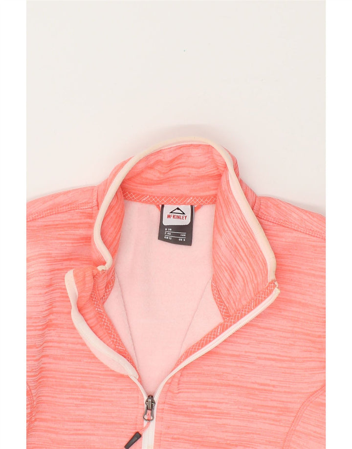 MCKINLEY Womens Tracksuit Top Jacket UK 12 Medium Pink Polyester Vintage McKinley and Second-Hand McKinley from Messina Hembry 