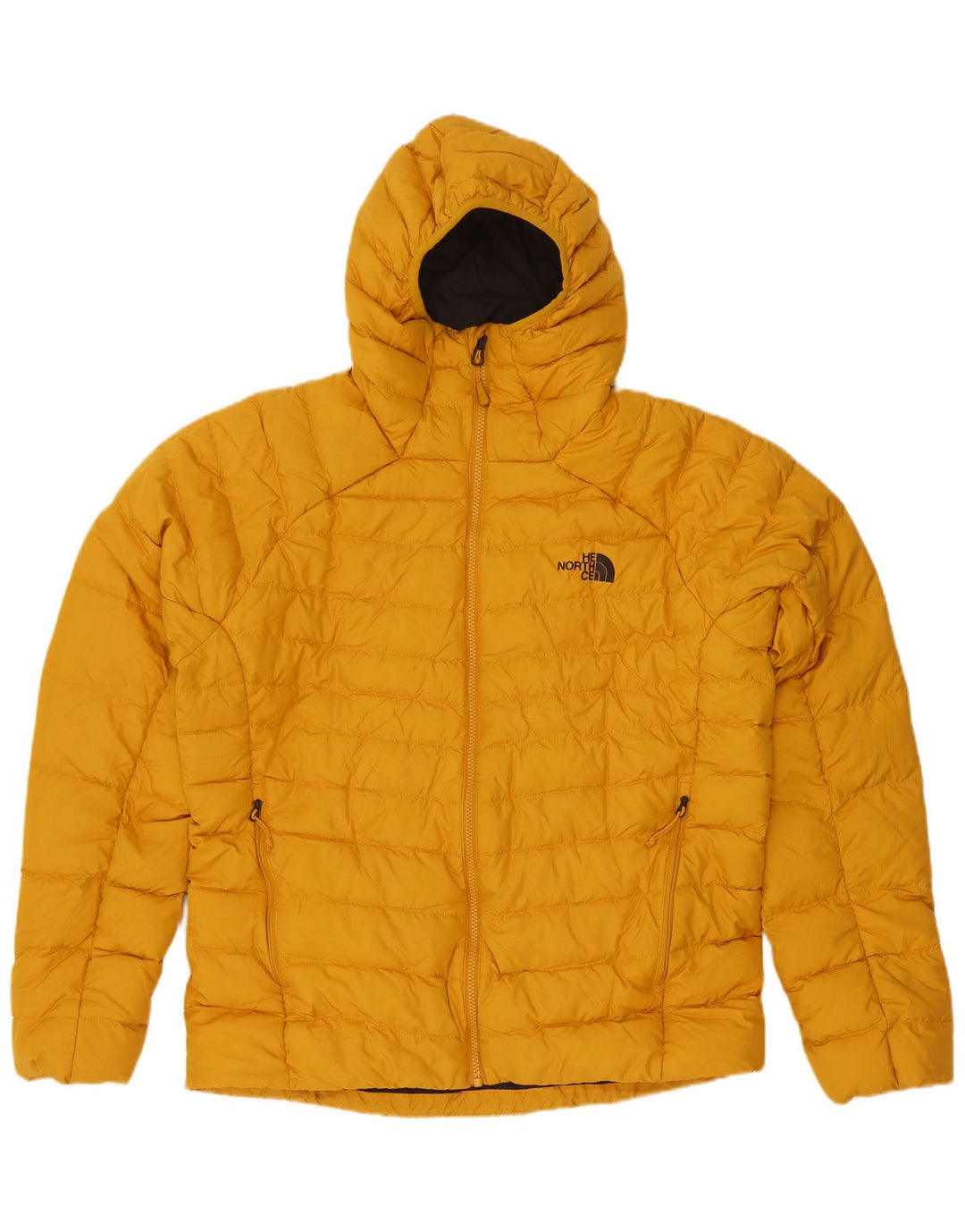 The North Face Herre Hooded Padded Jacket UK 40 Large Yellow Polyester