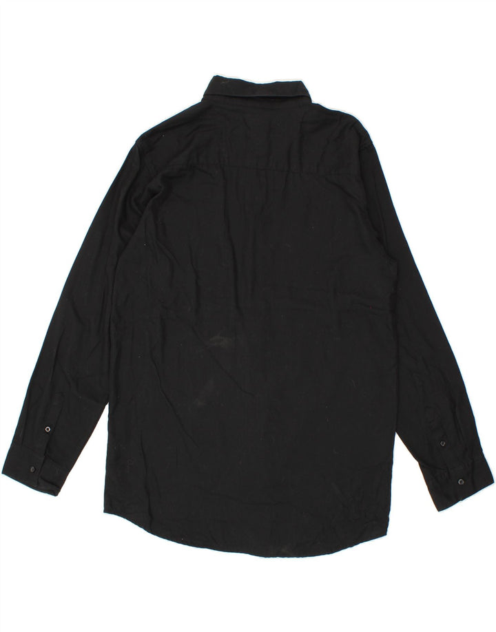 IZOD Boys Shirt 15-16 Years 2XL Black Cotton Vintage Izod and Second-Hand Izod from Messina Hembry 