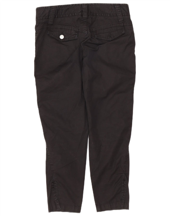 Benetton Dame Slim Cropped Trousers W36 L24 Sort