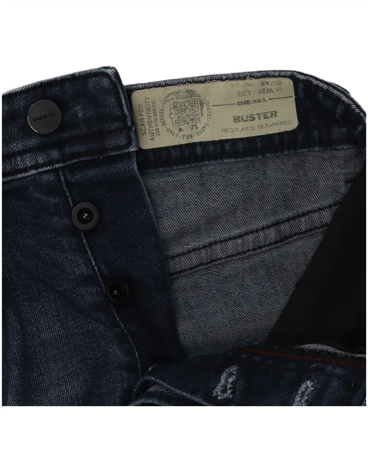 DIESEL Herre Buster Regular Slim Tapered Jeans W29 L32 Blå