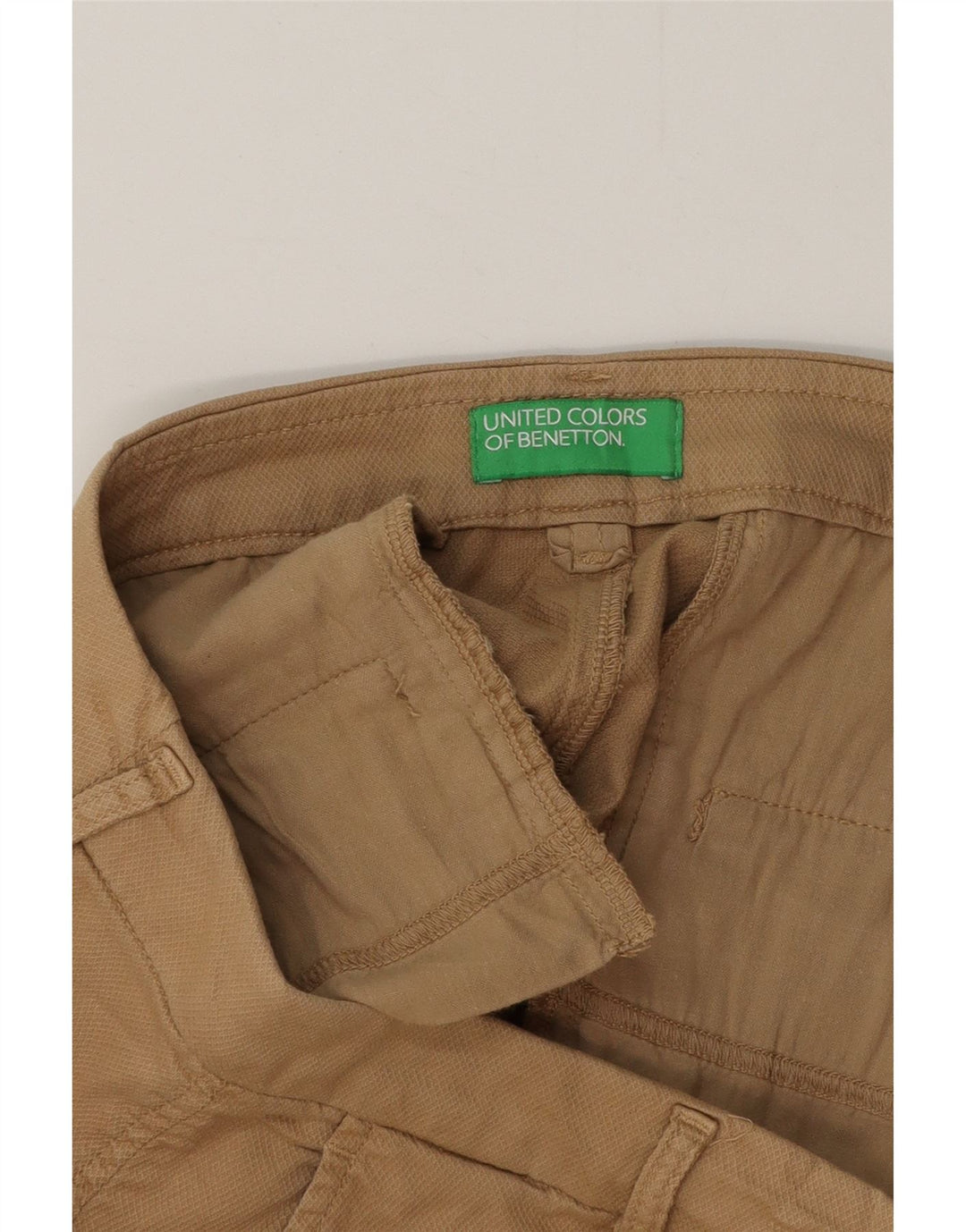 BENETTON Chino Shorts til mænd W38 XL Beige