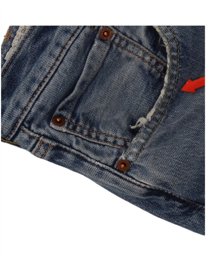 Levi's Herre 501 lige jeans W34 L32 blå bomuld