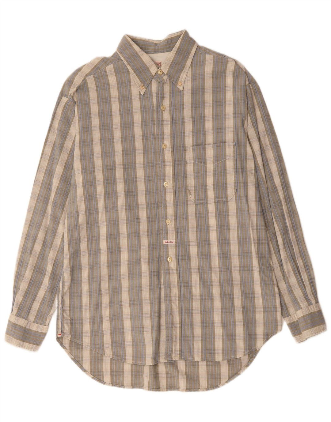 REPLAY Herreskjorte Stor grå ternet bomuld