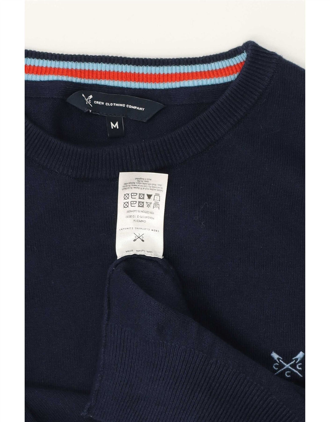 Crew Tøj Herre Crew Neck Jumper Sweater Medium Navyblå Bomuld