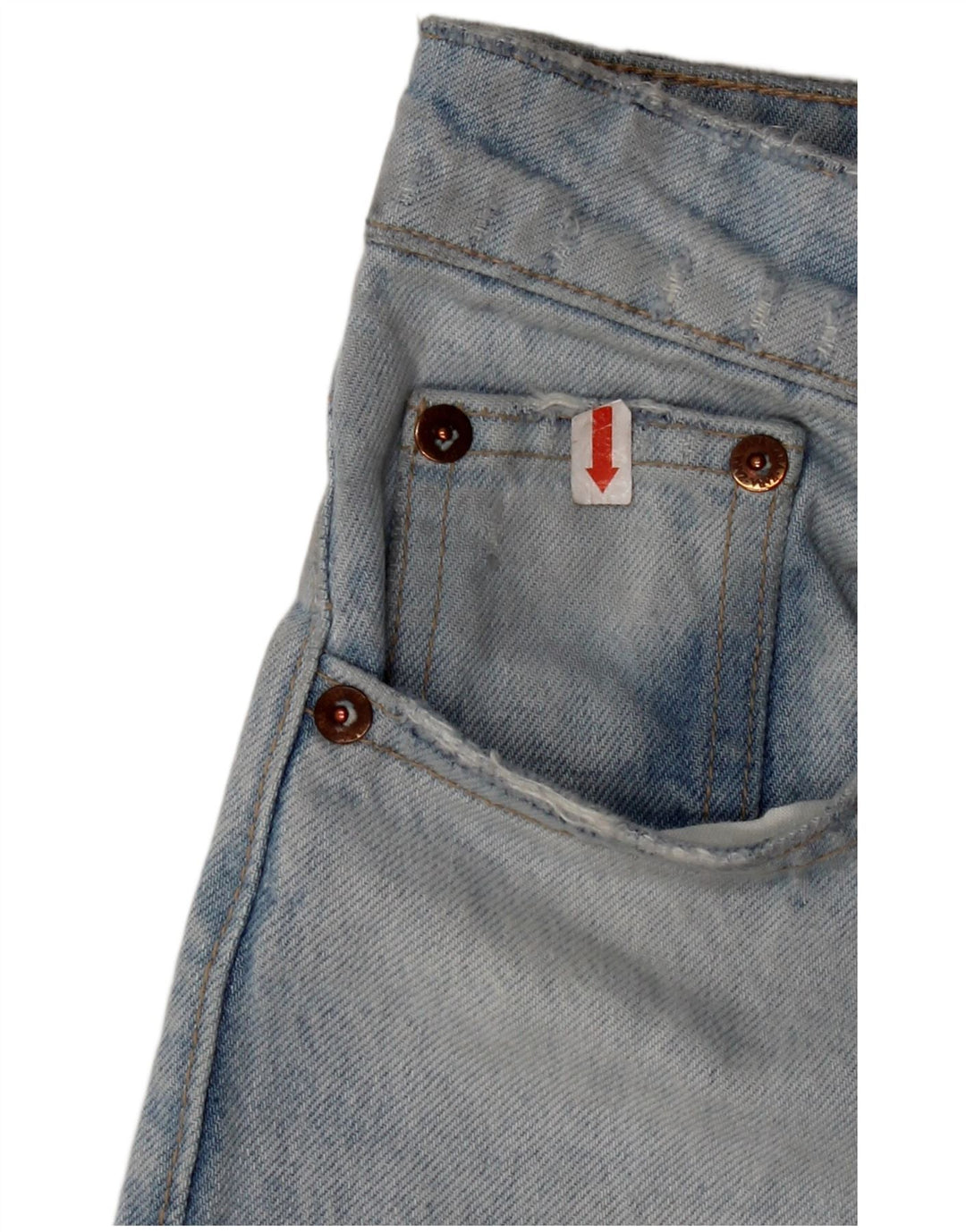 ZARA Straight Jeans til kvinder EU 34 2XS W24 L26 Blå Bomuld