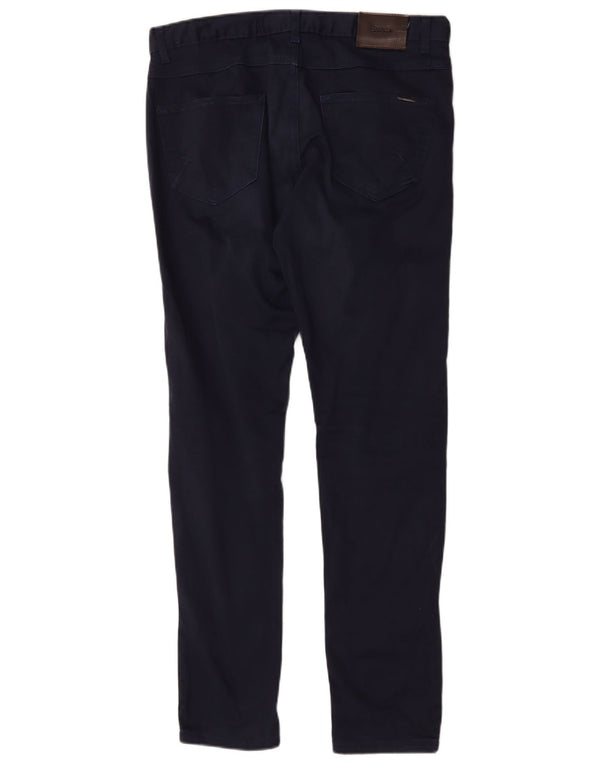Zara Herre Skinny Casual Bukser EU 42 Large W32 L30 Navy Blue