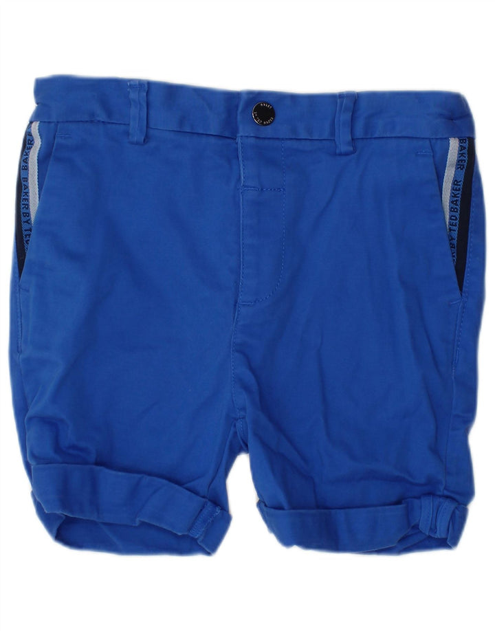 TED BAKER Grafiske chinoshorts til drenge 2-3 år W22 Blå bomuld