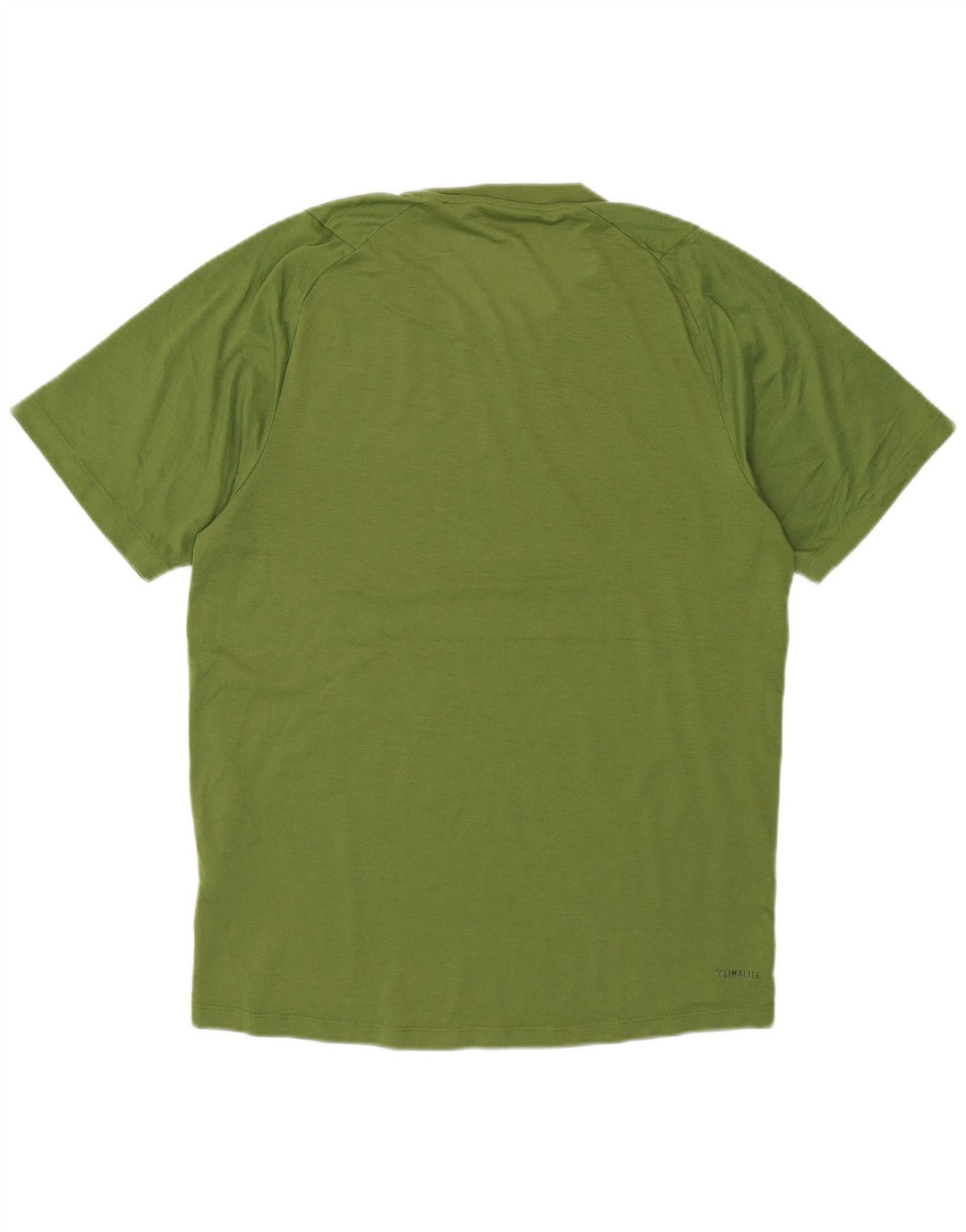 Adidas Herre Climalite T-Shirt Top Lille Grøn Bomuld