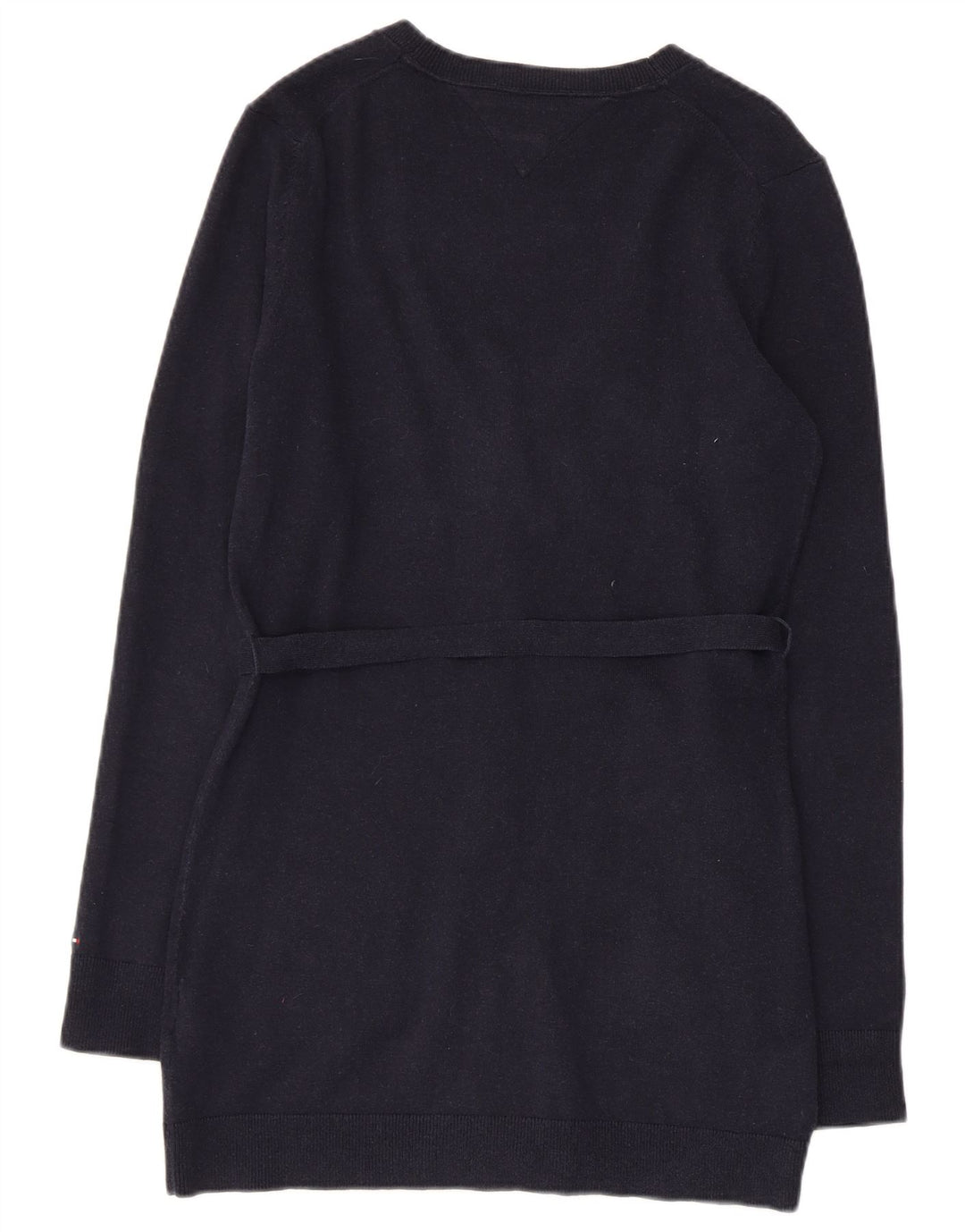 TOMMY HILFIGER Cardigantrøje til kvinder UK 12 Mellem marineblå bomuld