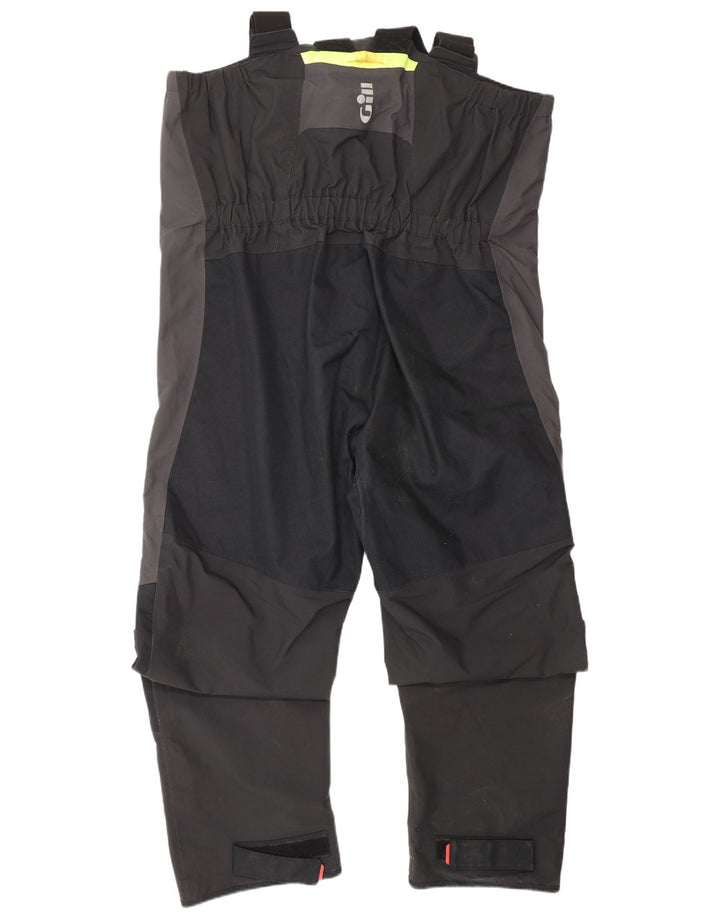 GILL Herre Cargo Dungarees Vandtætte bukser Large Black Nylon Nautical