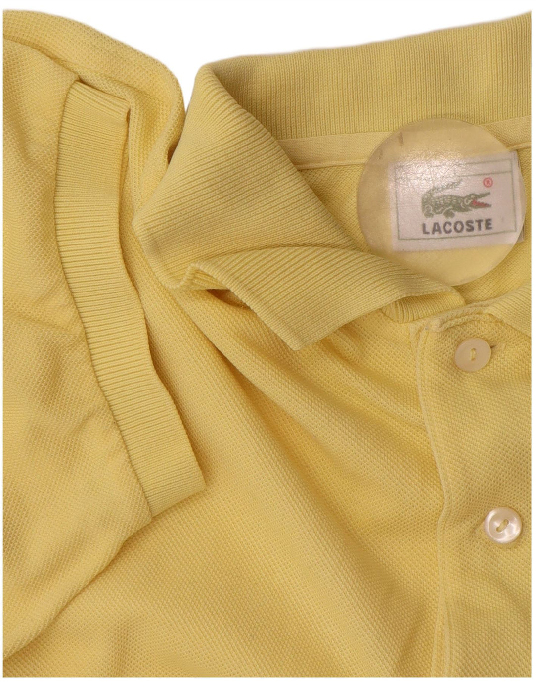 Lacoste herre poloskjorte str. 3 Lille gul bomuld