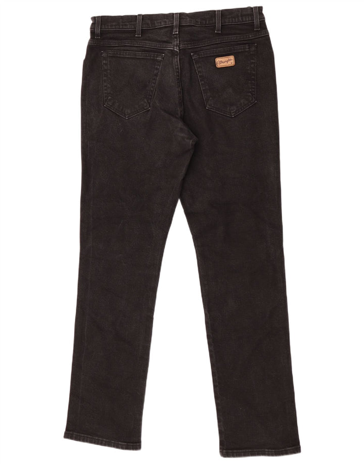 Wrangler Herre Texas Straight Jeans W36 L34 Sort Bomuld