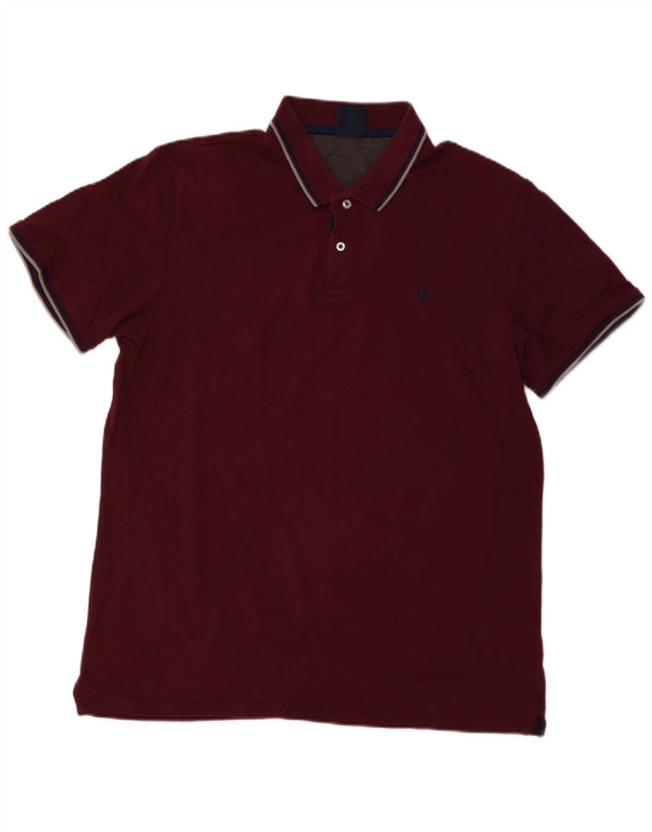Champion Herre Polo Shirt 2XL Burgundy