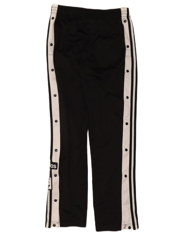 Adidas Womens Graphic Tracksuit Trousers UK 10 Small Black Colourblock
