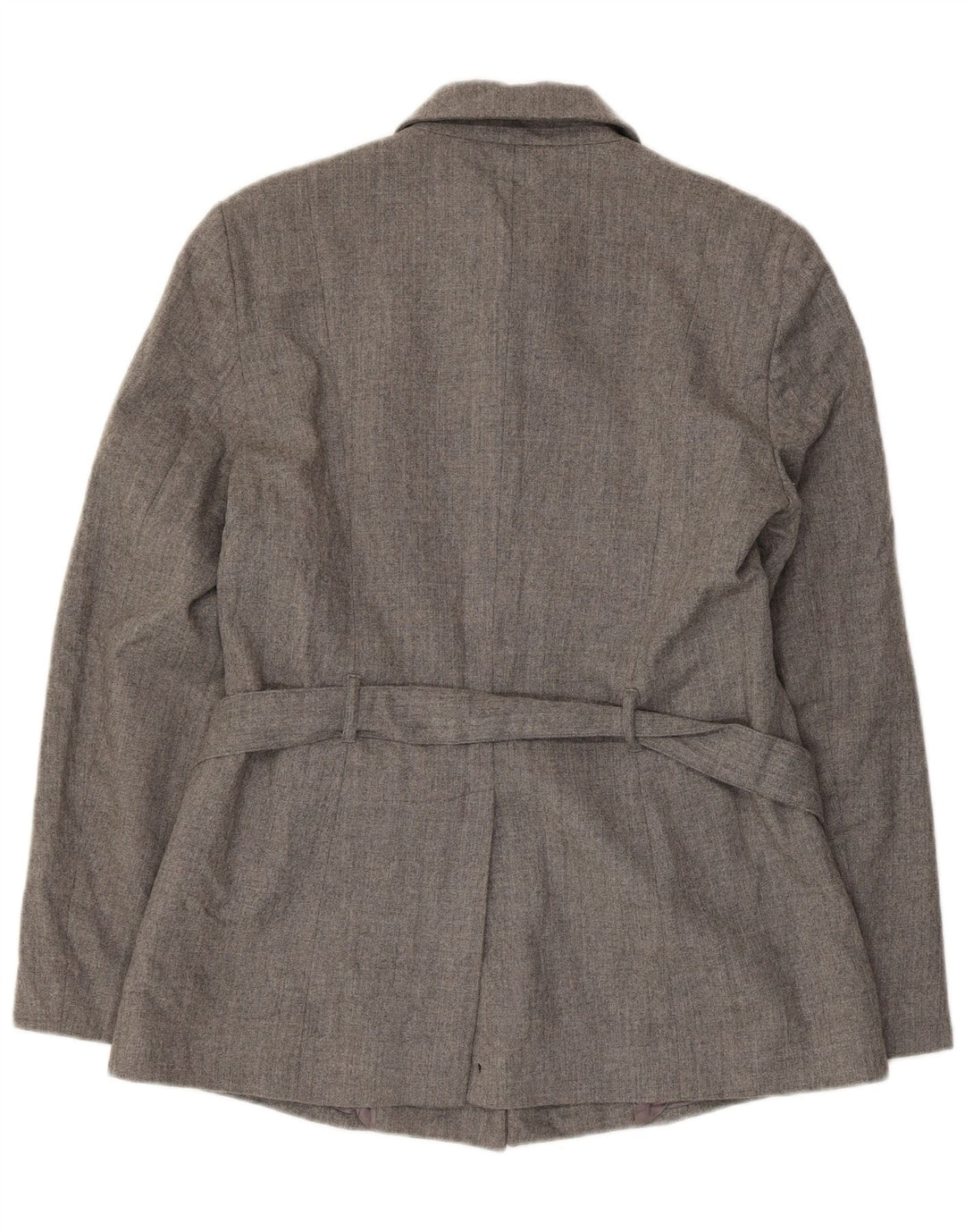 Benetton Dame 5-knaps blazerjakke IT 44 Medium Grey Virgin Wool