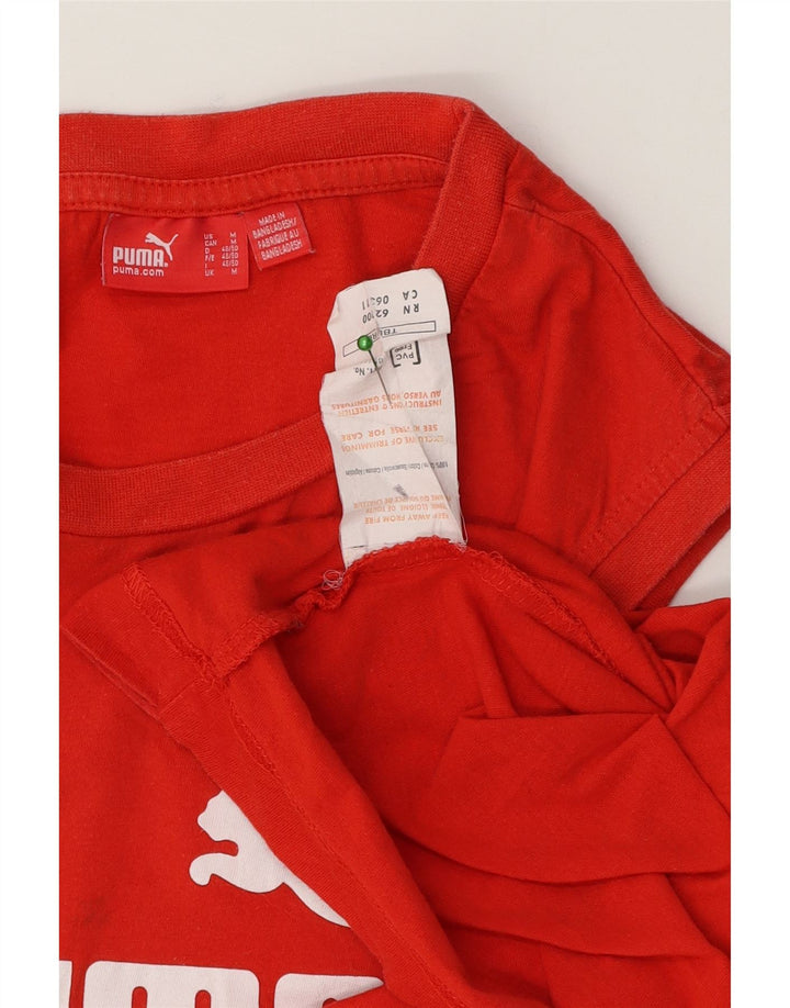 Puma Herre Grafisk Vest Top Medium Rød Bomuld