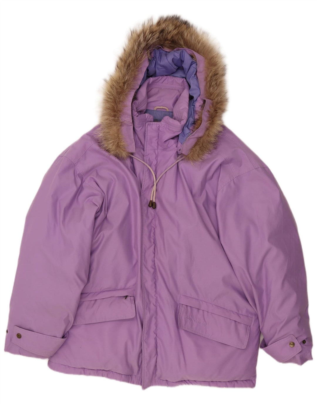 Vintage herre hættepolstret jakke UK 40 Large Purple