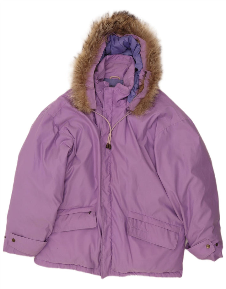 Vintage herre hættepolstret jakke UK 40 Large Purple